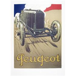 Vincent Peugeot Lithograph