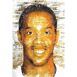Signed Britz Ronaldinho Offset Lithograph