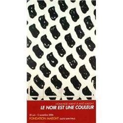 1981 Viallat Le Noir est une couleur Poster