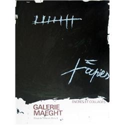 1968 Tapies Encres Et Collages Lithograph