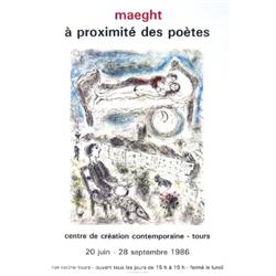 Chagall Aragon-A proximite des Poetes Poster