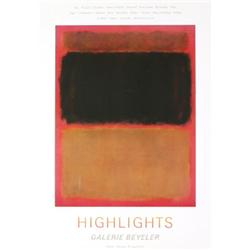 1972 Rothko Highlights Poster