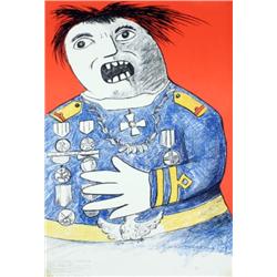 Baj Homme de Guerre Mourlot Lithograph