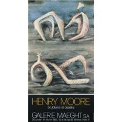 Moore Sculptures at Maeght Poster
