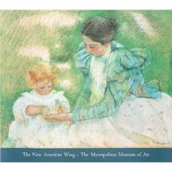 Cassatt Mother Playing with her Child Poster
