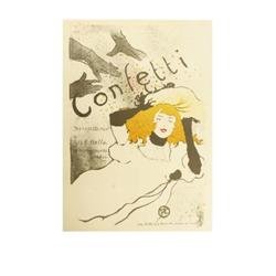 Toulouse-Lautrec Confetti Poster
