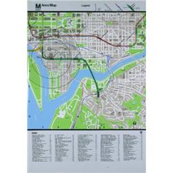 Washington DC Area Map of Smithsonian Museum
