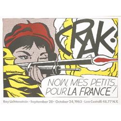1963 Lichtenstein Crak! Poster