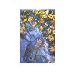 Chagall Amoureux Au Bouquet Poster