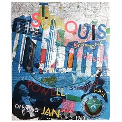 S/N 1968 Rauschenberg St Louis Symphony Print