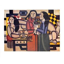 Leger Trois Femmes Aux Fleurs Poster