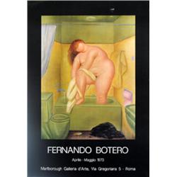 Botero The Shower Poster