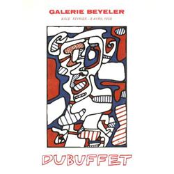 1968 Dubuffet Galerie Beyeler Poster