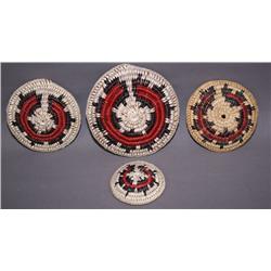 FOUR NAVAJO WEDDING BASKETS