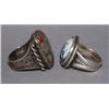 Image 2 : 2 NAVAJO STERLING SILVER RINGS