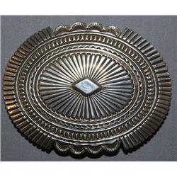 NAVAJO SILVER BELT BUCKLE