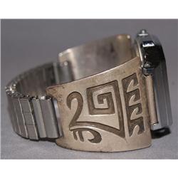 NAVAJO STERLING WATCH TIPS