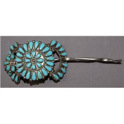 NAVAJO STERLING HAIR PIECE