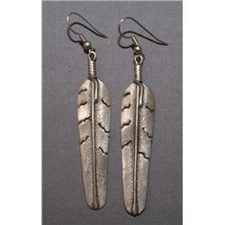 PAIR OF STERLING EARRINGS
