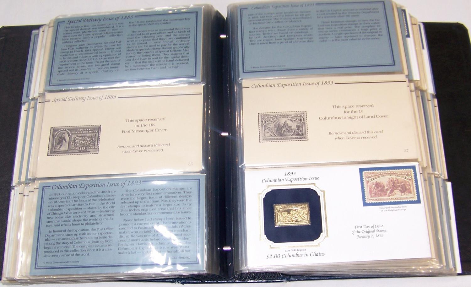 Golden Replicas of US Classic Stamps.