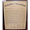 Image 1 : Framed Copy of Declaration of Independence.