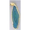 Image 1 : 18KT Gold Plated Green Agate