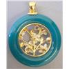 Image 2 : Jade & Pearl Pendant with Delicate Floral Detail