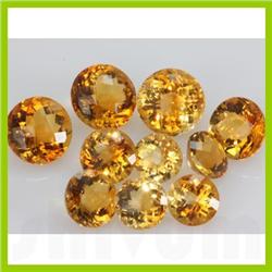 Natural Citrine Round Checkered Cut 13mm71.26ctw @5 USD/ct