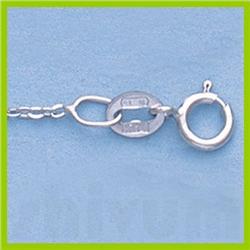Genuine 16" 14kt Italian Gold-Yellow or White 1.1mm, D/C Circle Link Chain Gauge:025, 1.1gr