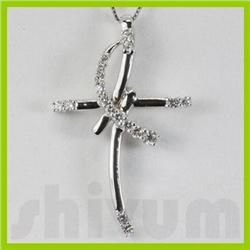 Genuine 0.45ctw Diamond Necklace 14K Gold 4.22g
