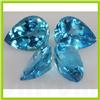 Image 3 : Natural Blue Topaz Pear Cut 5x10mm 72.3ctw @2.5 USD/ct