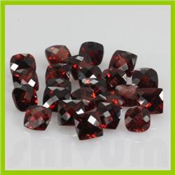 Natural Red Garnet Checkered Cushion Cut AAA 8x8mm 8 pcs per lot 20.99ctw @ 15USD/ct