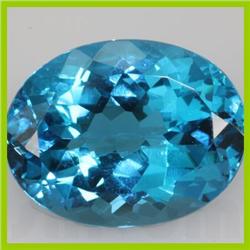 Natural Blue Topaz Oval Cut 31.8ctw @2.5 USD/ct