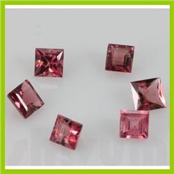 Natural Pink Tourmaline Princess Cut 5x5mm 66 pcs per lot 44.12ctw @ 45USD/ct
