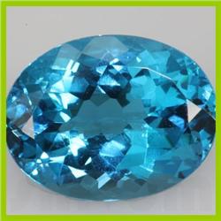 Natural Blue Topaz Oval Cut 1 pc per lot 34.5ctw @2.5 USD/ct