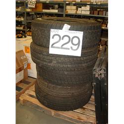 PICK-UP TIRES FOUR LT235/85/R16 NEARLY NEW AND ONE LT265/70/R17 USED (5X)
