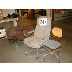 MISC USED OFFICE CHAIRS (4X)