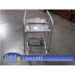 CASTERED DOUBLE STACK TRAY HOLDER