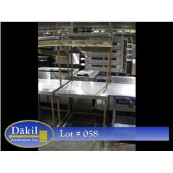 30"X30" S/S TABLE W UPPER RACK