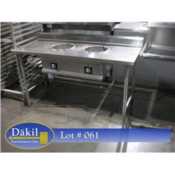 5' S/S STEAM TABLE