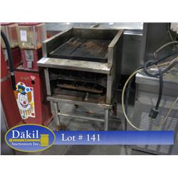 24" CHAR GRILL ON CASTERED STAND