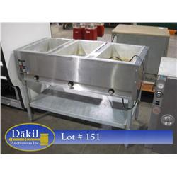 EAGLE 3 WELL STEAMER TABLE