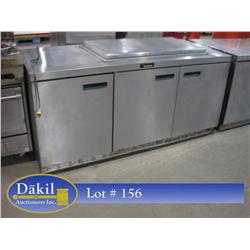 DELFIELD 3DR UNDER COUNTER S/S REACH IN REFRIGERATOR