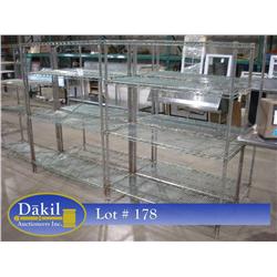 48"X18" METRO SHELVES (X4)