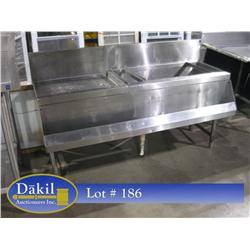 5' S/S JOCKEY BOX W BOTTLE RAIL