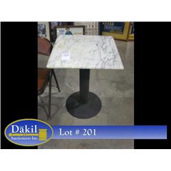 22"X22" MARBLE TOP TABLE