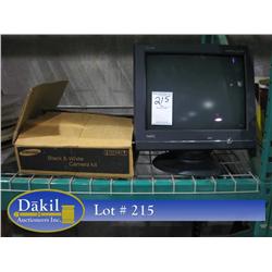 SAMSUNG B&W CAMERA KIT WITH NEC MONITOR