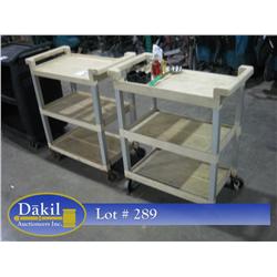 RUBBERMAID CART (X2)