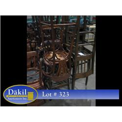 CUSHIONED BAR STOOLS (X4)