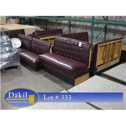 RESTAURANT BOOTHS (X8)